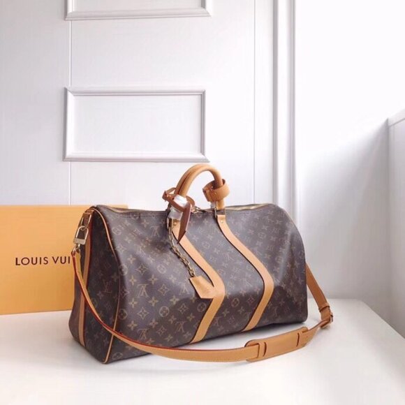 LOUIS VUITTON Classic Report Logo Printed Canvas Handbag - Picture 2 of 9